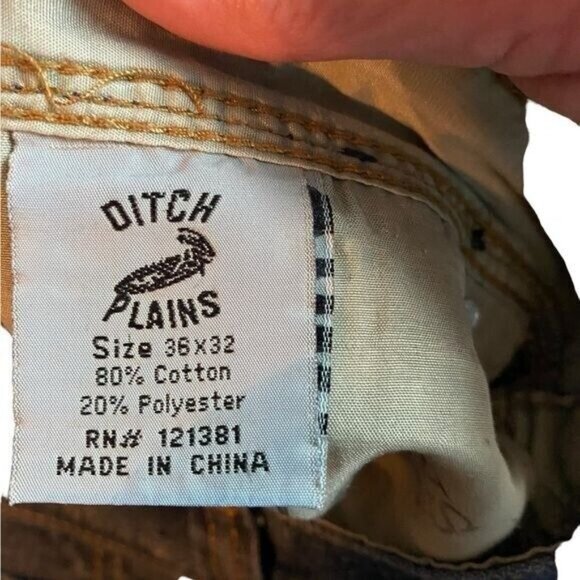 Ditch Plains DPs Men Jeans Size 36 x 32 Straight Leg Relaxed Medium Wash… - Picture 6 of 7